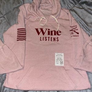 Brand new Pink hoodie size w large
